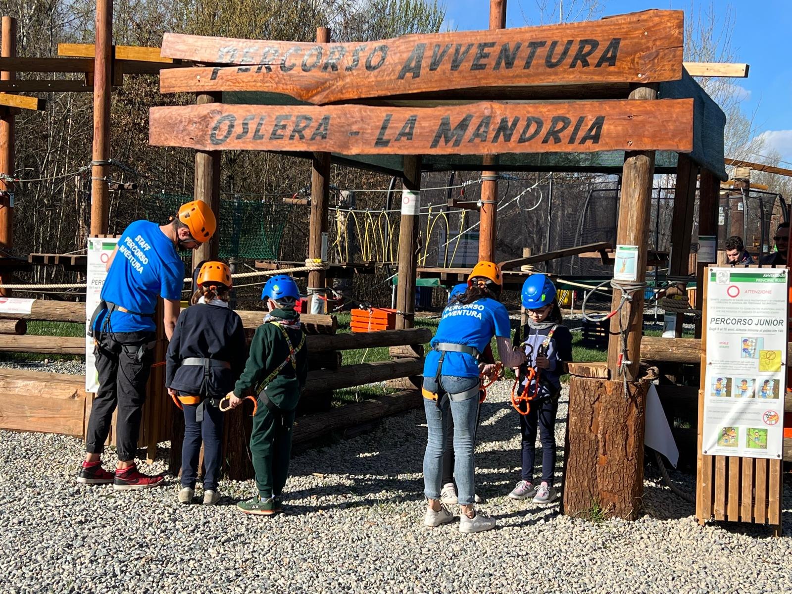Bambini sul percorso